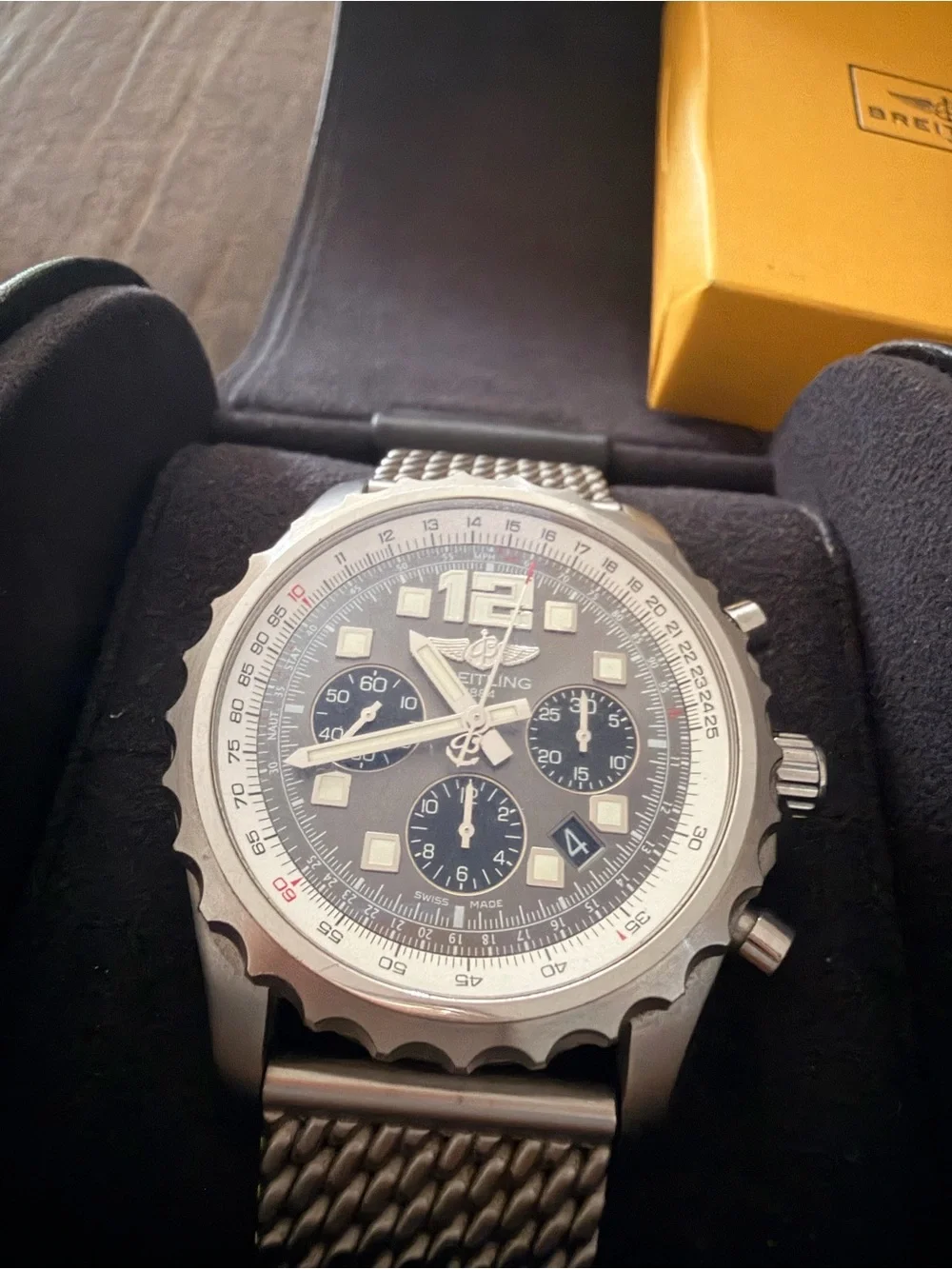 🔥 BREITLING CHRONOSPACE AUTOMATIC – REF. A23360 – BOX & PAPERS 🔥